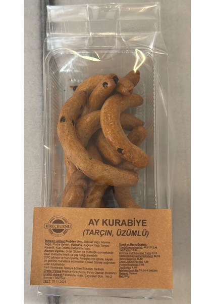 Ay Kurabiye Tarçın Üzümlü 200 gr (2'li)