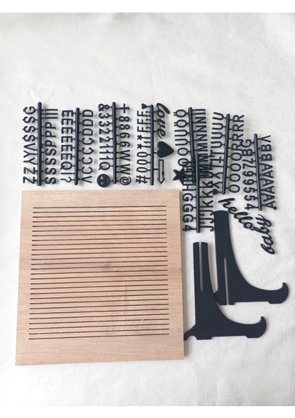 Rustik Ahşap Mesaj Panosu Yazı Tahtası &148 Türkçe Karakterli Harf Seti modelleri