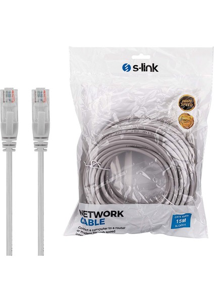 S-Lınk SL-CAT615 15 Metre 24AWG Cat6 Kablo (4172)
