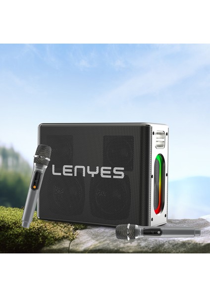 S861 12.000MAH Powerbank Özellikli Çift Mikrofonlu Bluetooth Speaker Hoparlör V5.0 Siyah