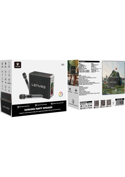 S861 12.000MAH Powerbank Özellikli Çift Mikrofonlu Bluetooth Speaker Hoparlör V5.0 Siyah