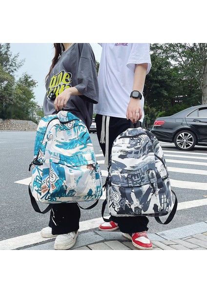 Erkekler ve Kadınlar Için Kişiselleştirilmiş Graffiti Moda Sırt Çantası (Yurt Dışından)