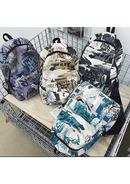 Erkekler ve Kadınlar Için Kişiselleştirilmiş Graffiti Moda Sırt Çantası (Yurt Dışından)