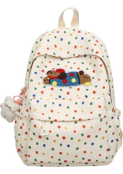 Kızlar Için Sevimli Polka Dot Yavru Köpek Sırt Çantası (Yurt Dışından)
