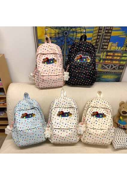 Kızlar Için Sevimli Polka Dot Yavru Köpek Sırt Çantası (Yurt Dışından)