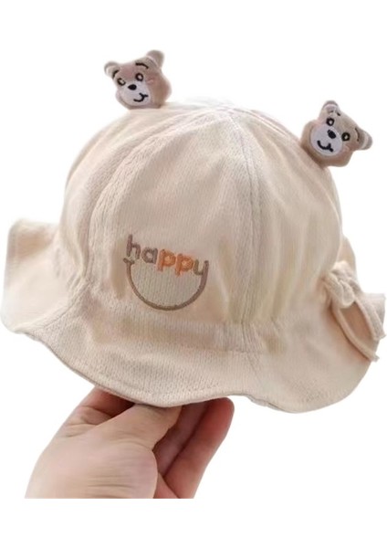 Yaz Bebek Balıkçı Şapkası Sevimli Süper Sevimli Yenidoğan Bebek Güneş Koruması Erkek Kız Havza Şapka (Yurt Dışından)
