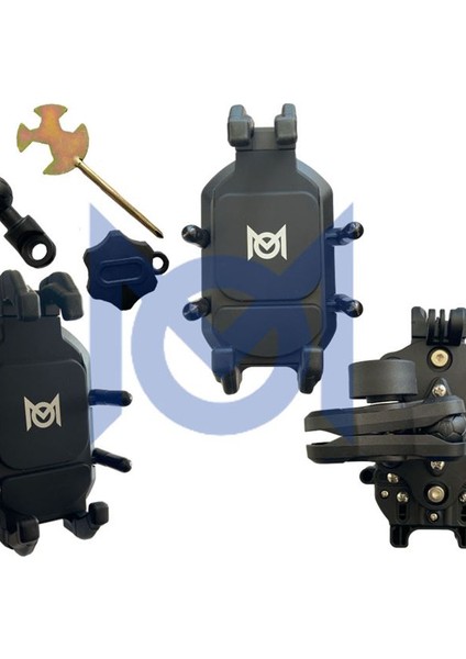 Motosiklet Scooter Ayna Bağlantılı Telefon Tutucu (Titreşim Modüllü)