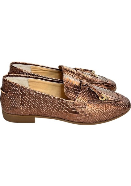 Bakır Deri Loafer