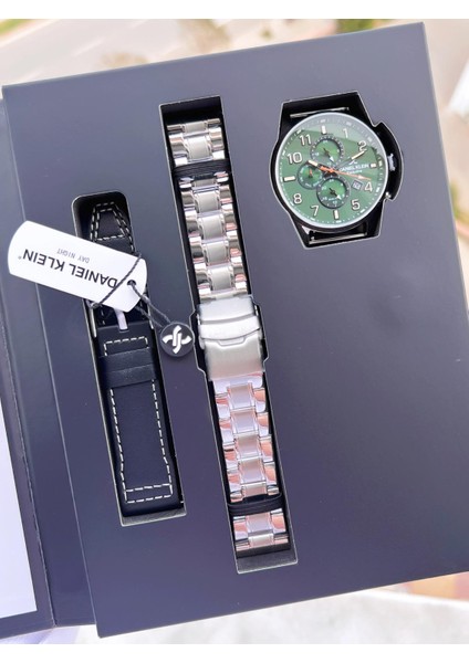 Çelik Kordon & Deri Kordonlu Iç Fonksiyonları Aktif 3 Atm Erkek Kol Saati BCK.10737.Y3