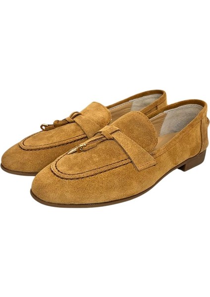 Taba Süet Deri Loafer