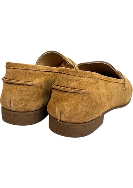 Taba Süet Deri Loafer