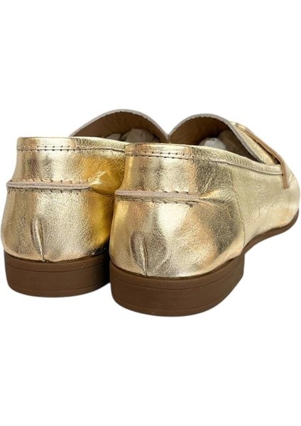 Gold Deri Loafer fırsatları