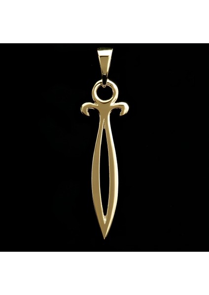 8 Ayar Altın Kolye Ucu Hançer GM1380 1 gr