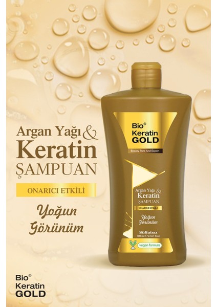 Argan Yağı & Keratin Sülfatsız Şampuan 700 ml