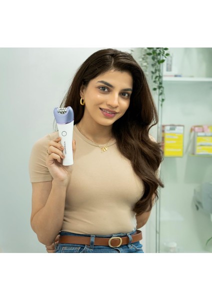 Womenhood 6'sı 1 Arada Kadın Epilatör Kiti Tıraş, Peeling, Masaj ve Kalın Cilt Temizleyici