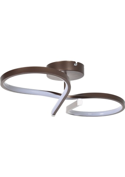 Barbara Modern Tasarım Yatak Odası - Salon - Mutfak Hol Kahverengi Renk Beyaz Ledli LED Avize fiyatları