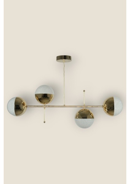 Çello Modern Tasarım Metal Gold Renk Cafe - Salon - Mutfak – Yatak Odası – LED 4'lü Avize fırsatları