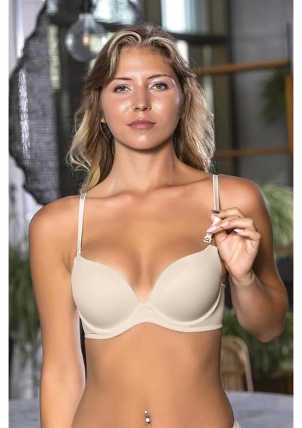 Günlük Kullanıma Uygun Double Destekli Sütyen Ten (BRF1470)