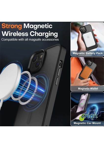 Apple iPhone 11 Için Magsafe ile Uyumlu Mat Serisi Kaliteli Versiyon Kılıf ve Şık Tasarım Kılıf