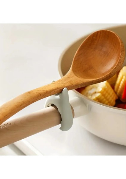 Silikon Tencere Kepçe Kaşık Tutucu