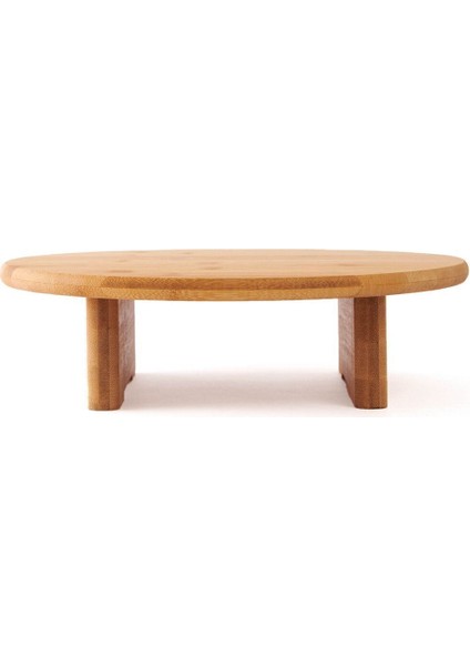 Bambu Ayaklı Yuvarlak Kesme Tahtası - Bej - 29,5X31,5 cm 1 Adet modelleri