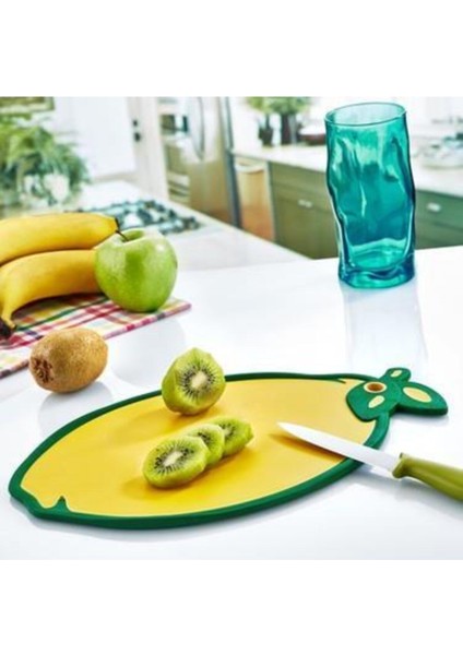 Plastik Limon Şeklinde Kaydırmaz Kesme Tahtası Panosu 1 Adet