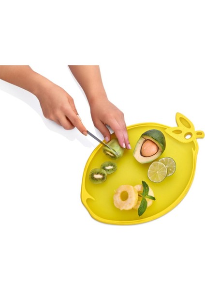 Plastik Limon Şeklinde Kaydırmaz Kesme Tahtası Panosu 1 Adet