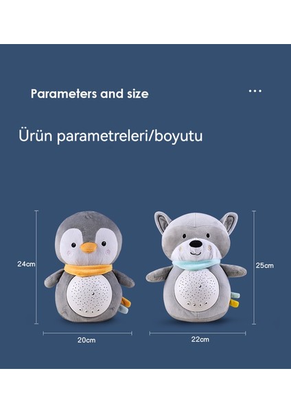 Çocuk Müzik Bebek Uyku Yıldızlı Gökyüzü Projeksiyon Işık Yatıştırıcı Peluş Oyuncak (Yurt Dışından) indirimleri
