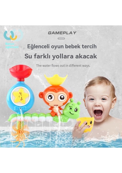 Çocuklar Sevimli Maymun Döner Döner Banyo Oyuncak (Yurt Dışından) fiyatları