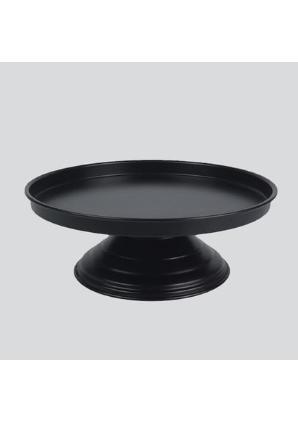 Metal Frezya Ayaklı Servis Tabağı, Sunum Tabağı, Metal Ayaklı Siyah Sunum Tabağı, Pasta Sunum LN1214S modelleri