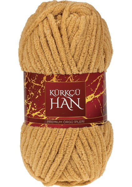 Lüks Kadife 100 gr 60M El Örgü İpi Sütlü Kahve