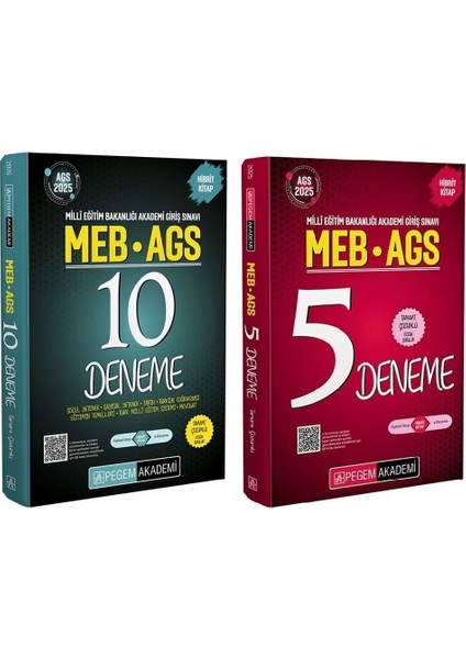 Pegem 2025 Meb-Ags 10+5 Deneme 2 Li Set Pegem Yayınları