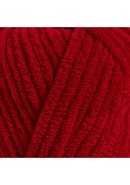 Lüks Kadife 100 gr 60M El Örgü İpi Koyu Kırmızı fiyatları