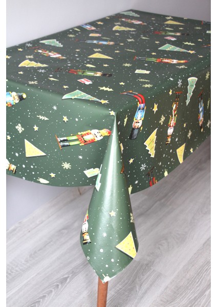 Elyaf Silinebilir Pvc Muşamba Masa Örtüsü 1201-2ADMSCHRİSTMAS