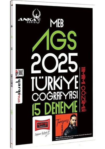 Yargı 2025 Meb-Ags Türkiye Coğrafyası 15 Deneme Çözümlü Anka Serisi - Turgay Kocakaya Yargı Yayınları