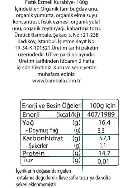 Fıstık Ezmeli Köpek Ödül Kurabiyesi