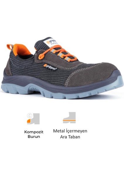 Mekap Yukon GPR-175 S1P Src Kompozit Burun Kevlar Ara Taban Iş Ayakkabısı
