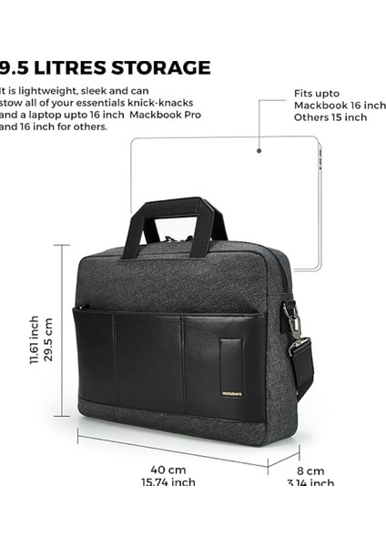 'mokobara Unisex-Yetişkin Deri Suya Dayanıklı 15.6'' Dizüstü Bilgisayar Bölmeli Çapraz Çanta fiyatları