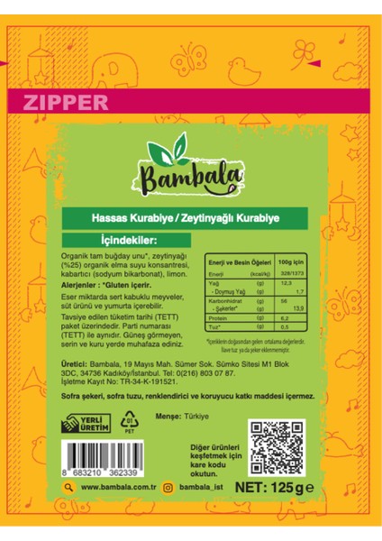 Haftalık Atıştırma Paketi (Pötibebe & Hassaskurabiye & Zencefillitarçınlı ) 3X125G fiyatları