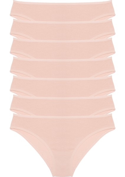 Kadın Külot 7 Li Paket Likralı Ten