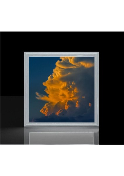 Yatak Odası 60WATT LED IŞIK-60 cm x 60 cm Kare Avize-Led Salon Avize-Tavana Yapışık-Kolay Montaj Avize