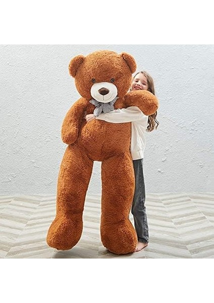 120 cm Papyonlu Sevimli Ayı - Sevgiliye Özel Hediye Kahverengi