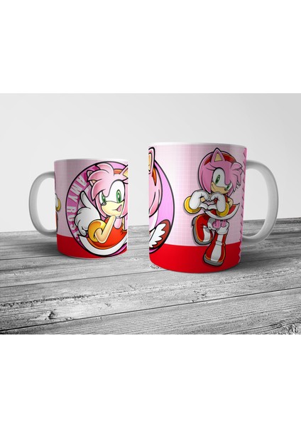 Amy Rose - Sonic The Hedgehog Kupa Bardak Model 1 fiyatları