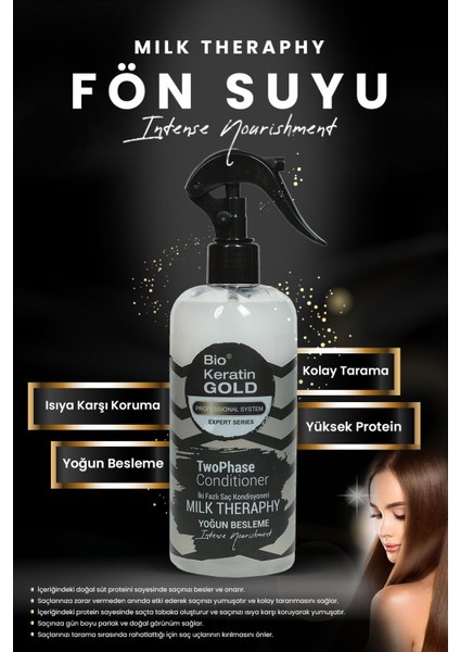 Milk Therapy Fön Sütü Hacim Verici Sprey 400 ml Kokusuz Plastik Ambalajda