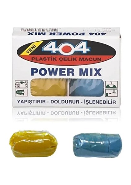 Metal Plastik Seramik Çelik 80 Gram 404 Yapıştırıcı Doldurur Işlenir Boyanabilir Güçlü Hamur Yapıştırıcı