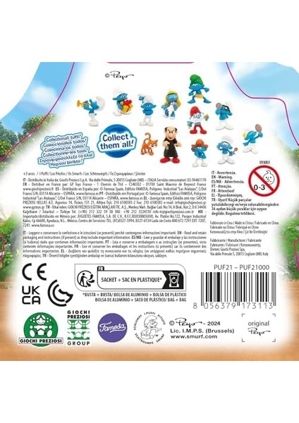 Preziosi Şirinler Sevimli Figür S2 Sürpriz Paket PUF21000
