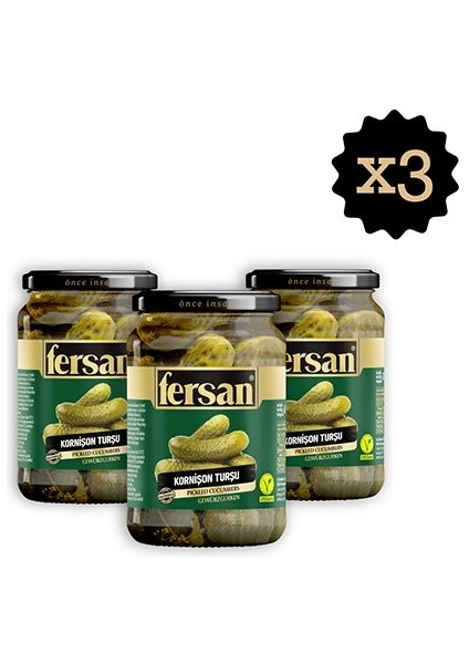 Kornişon Turşu 670 G X3 Adet