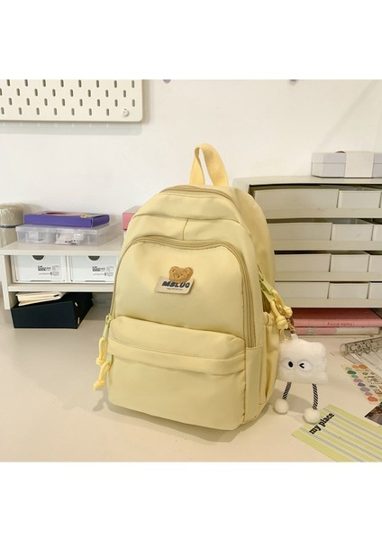 Macaron Yumuşak ve Sevimli Okul Çantası, Yüksek Görünüm, Büyük Kapasite, Hafif ve Çok Yönlü, Ilkokul ve Ortaokul Öğrencileri Için. Iki Parçalı Sırt Çantası (Yurt Dışından)