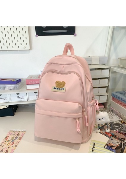 Macaron Yumuşak ve Sevimli Okul Çantası, Yüksek Görünüm, Büyük Kapasite, Hafif ve Çok Yönlü, Ilkokul ve Ortaokul Öğrencileri Için. Iki Parçalı Sırt Çantası (Yurt Dışından)