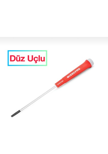 Izeltaş Elektronikçi Klemens Düz Tornavida 3X125 mm